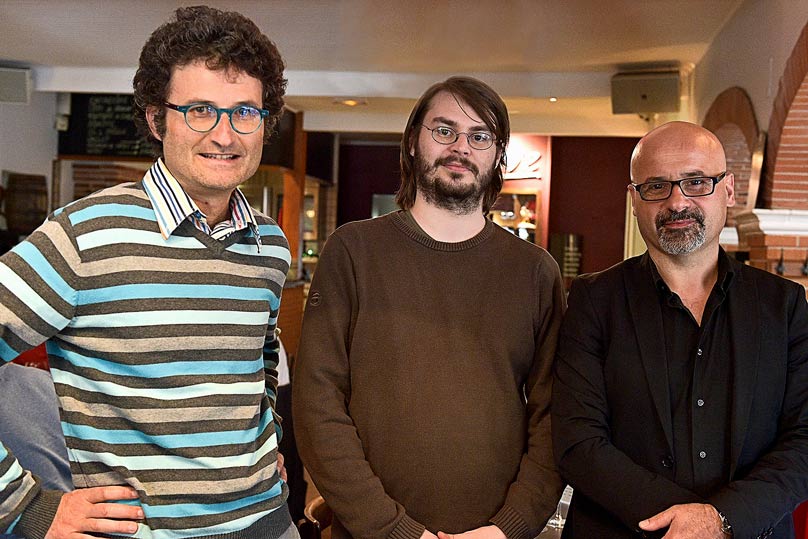Rémy Gire, Bruno Flaujac et Guillaume Crouau ©Tran Dac Phat