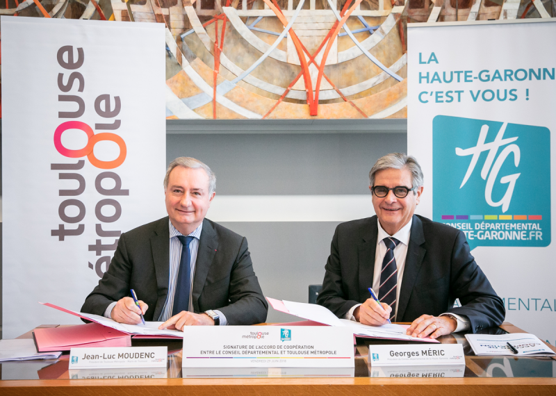 Jean-Luc Moudenc et Georges Meric