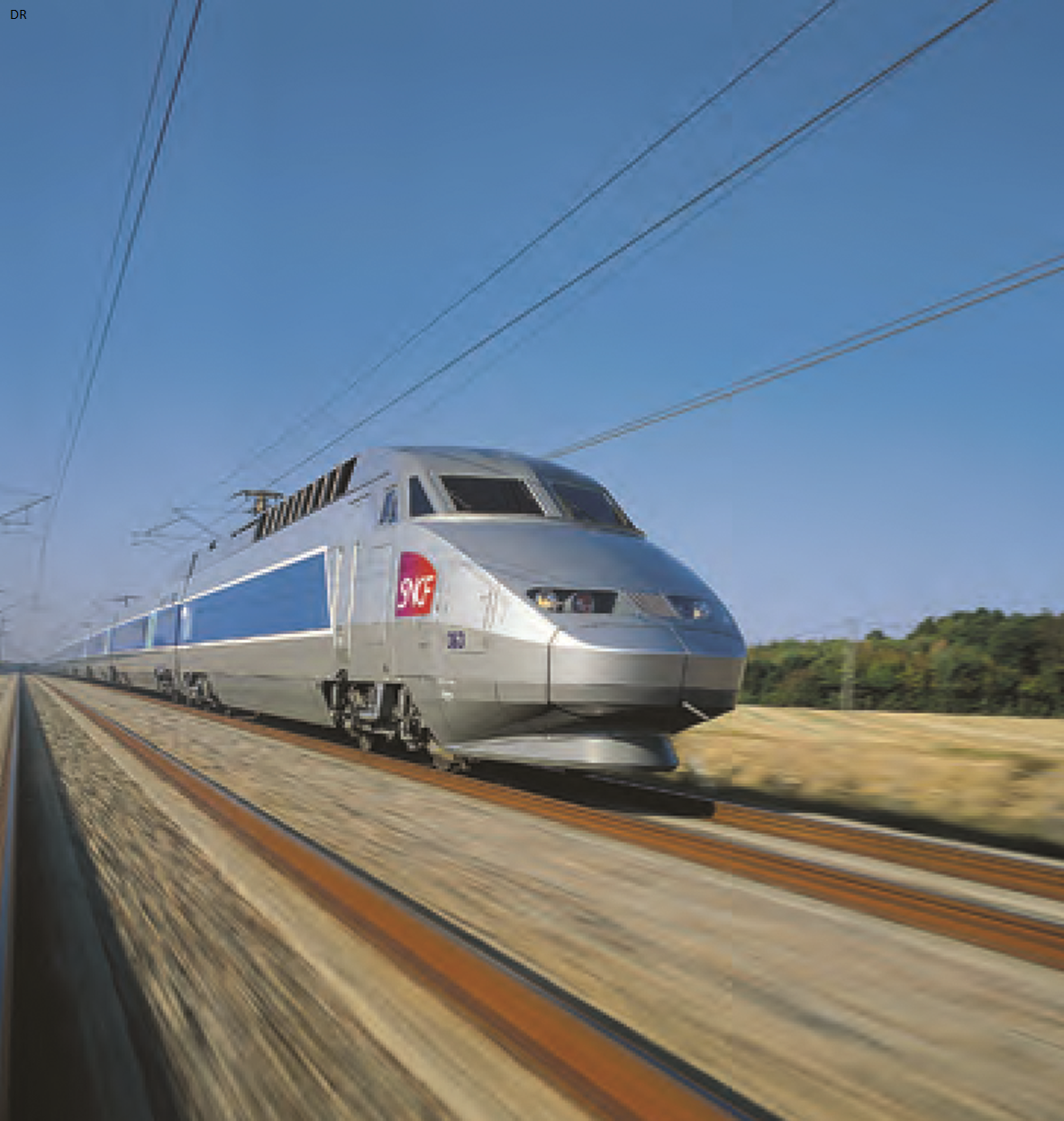 Visuel d'une ligne à grande vitesse LGV Tarn-et-Garonne