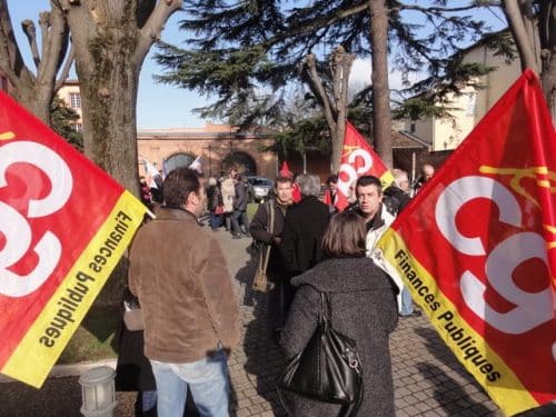 Grève CGT finances publiques31 Novembre 2017©DR