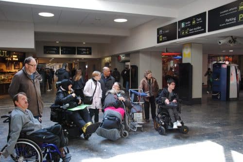 Les membres du CIAH auront désormais une meilleure accessibilité dans la gare. Crédit : Tristan Failler