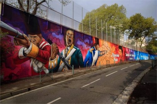 Oeuvre de Street Art avenue Raymond Naves Toulouse sorties