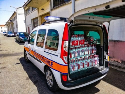 distribution eau protection civile