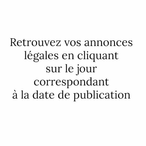 Carré Annonces légales