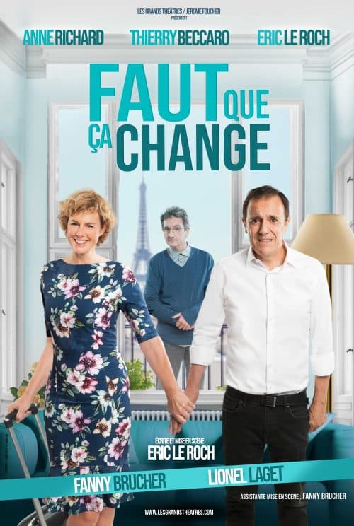 Affiche theatre "Faut que ça change"