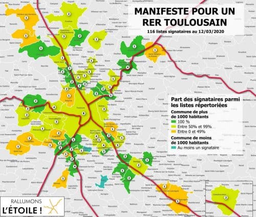 carte RER toulousain