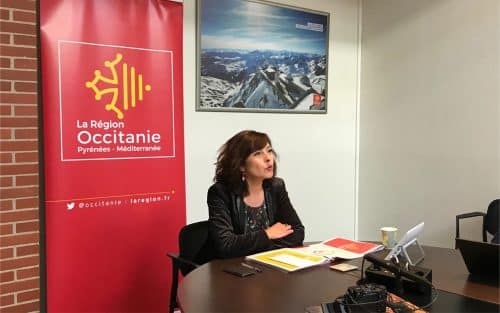 La présidente de la Région Occitanie Carole Delga annonce de nouvelles aides en faveur du petit commerce ©Région Occitanieégion