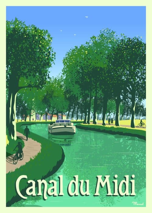 Canal du Midi ©Marcel Travel Posters