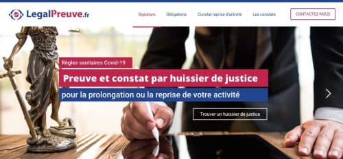 Site legalpreuve huissier