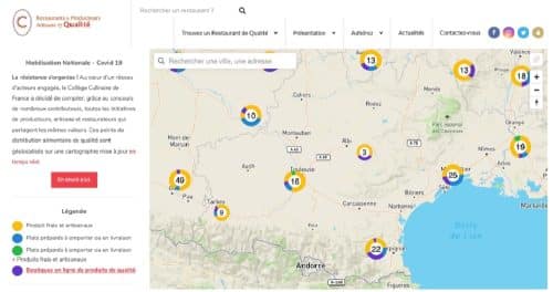 collège culinaire France carte