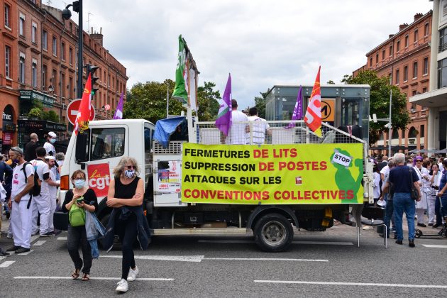 Manifestation monstre soignants Toulouse
