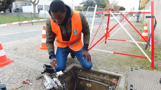 Installation de la fibre optique Haute-Garonne ©Remy Gabalda