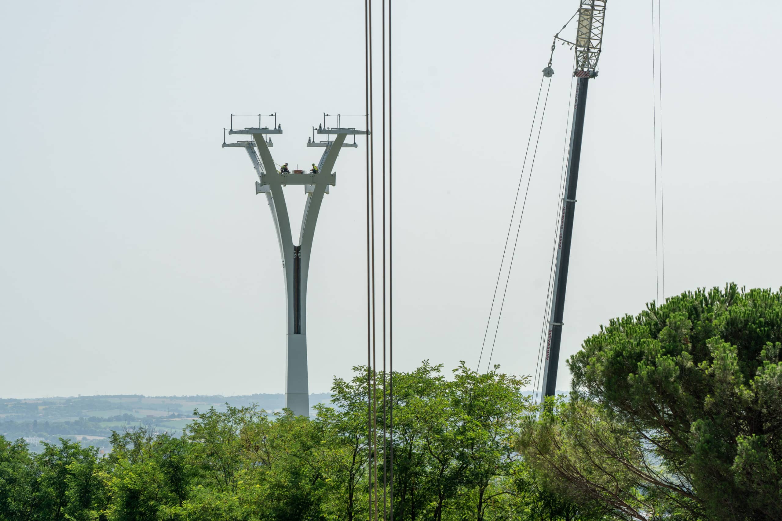 pylone Téléo tisseo Toulouse soudures