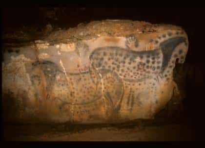 Peinture rupestres de la grotte paléolitique de Pech Merle Lot vacances hiver sorties
