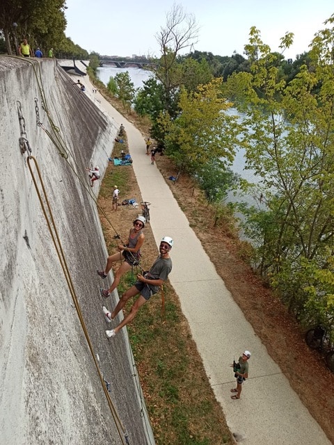 escalade Toulouse digue garonne