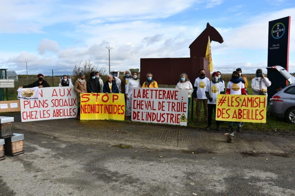 néonicotinoïdes apiculteurs pesticides manifestation Syndicat des apiculteurs d'Occitanie