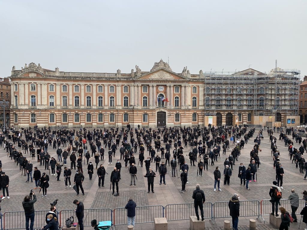 Manifestation Place du Capitole / Marie Bégué