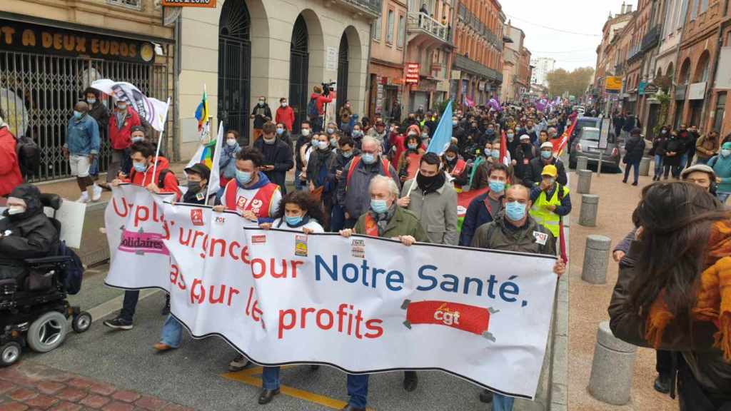 Manifestation à Saint-Cyprien / Nicolas Belaubre