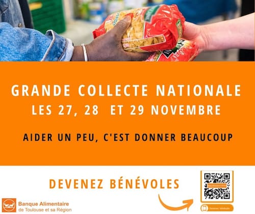 La Banque alimentaire de Toulouse espère beaucoup de sa grande collecte 2020 ©BanqueAlimentaire