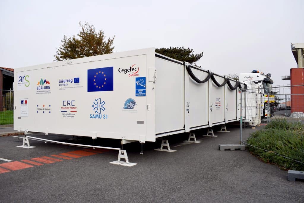 Covid-19 : il est possible de se faire vacciner sur le Tour de France, ce jeudi, à NîmesLe CHU de Toulouse inaugure ce lundi 9 novembre le premier hôpital mobile européen, destiné aux malades de la Covid-19 ©CHU de Toulouse