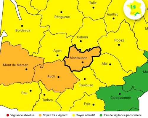 arerte meteo tempête bella Tarn-et-Garonne