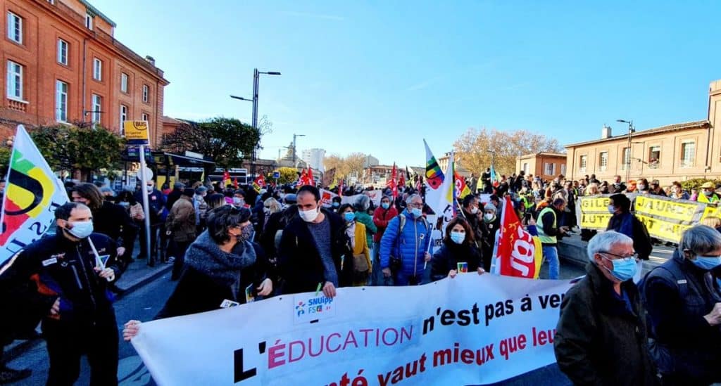 manifestation enseignants Haute-Garonne grève