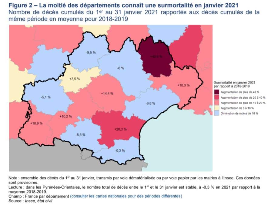 mortalité occitanie Insee