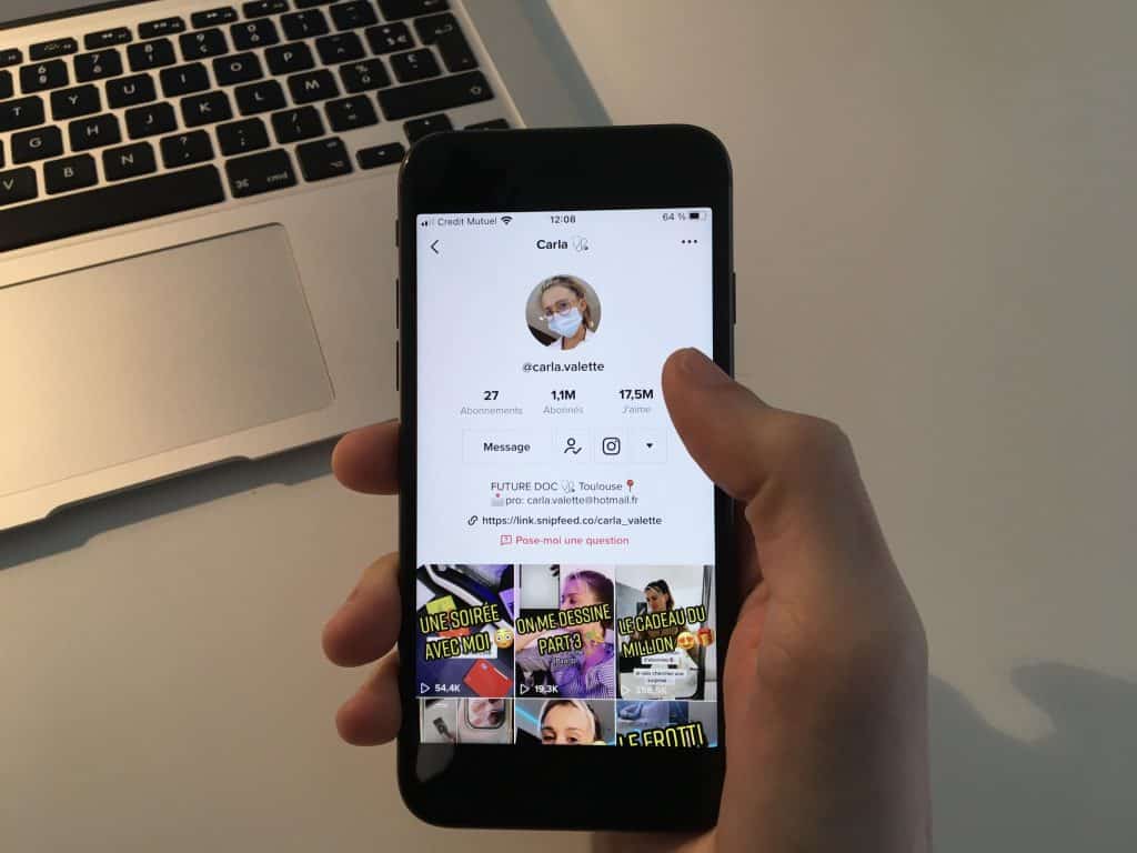 Le TikTok de Carla Valette