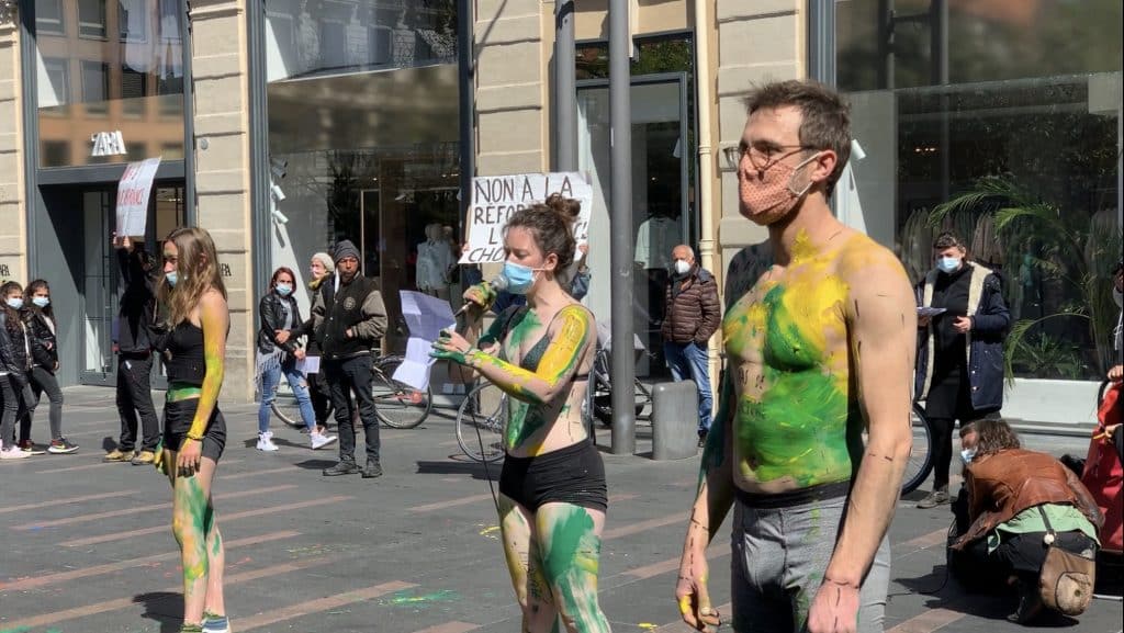 Performance artistique théâtre de la Cité