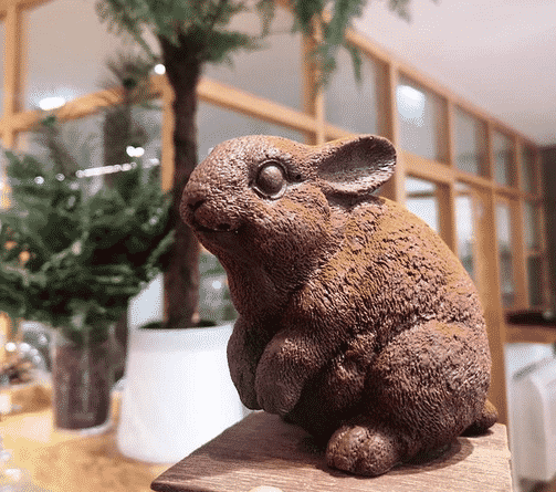Voici Paul, le délicieux lapin de Garennes en chocolat des Cacaofages ©Cacaofages