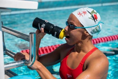 La nageuse toulousaine, Assia Touati, a décroché la médaille de bronze aux championnats d'Europe de natation. ©Les Dauphins du T.O.E.C