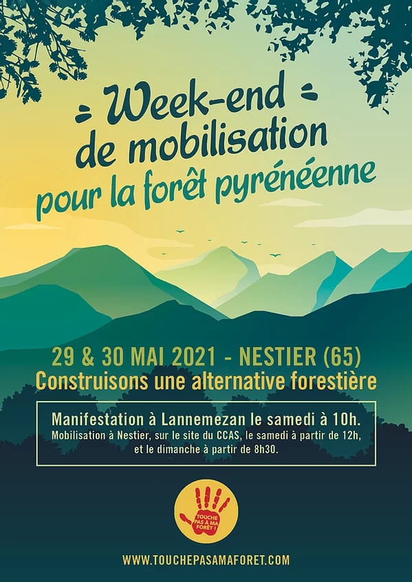 Le collectif Touche pas à ma forêt organise un week-end de mobilisation contre le projet de méga-scierie de Lannemezan