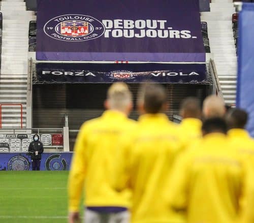 Les joueurs du TFC affronteront ceux du FC Nantes, cette semaine, en matchs de barrage de Ligue 1 et Ligue 2 @ToulouseFC