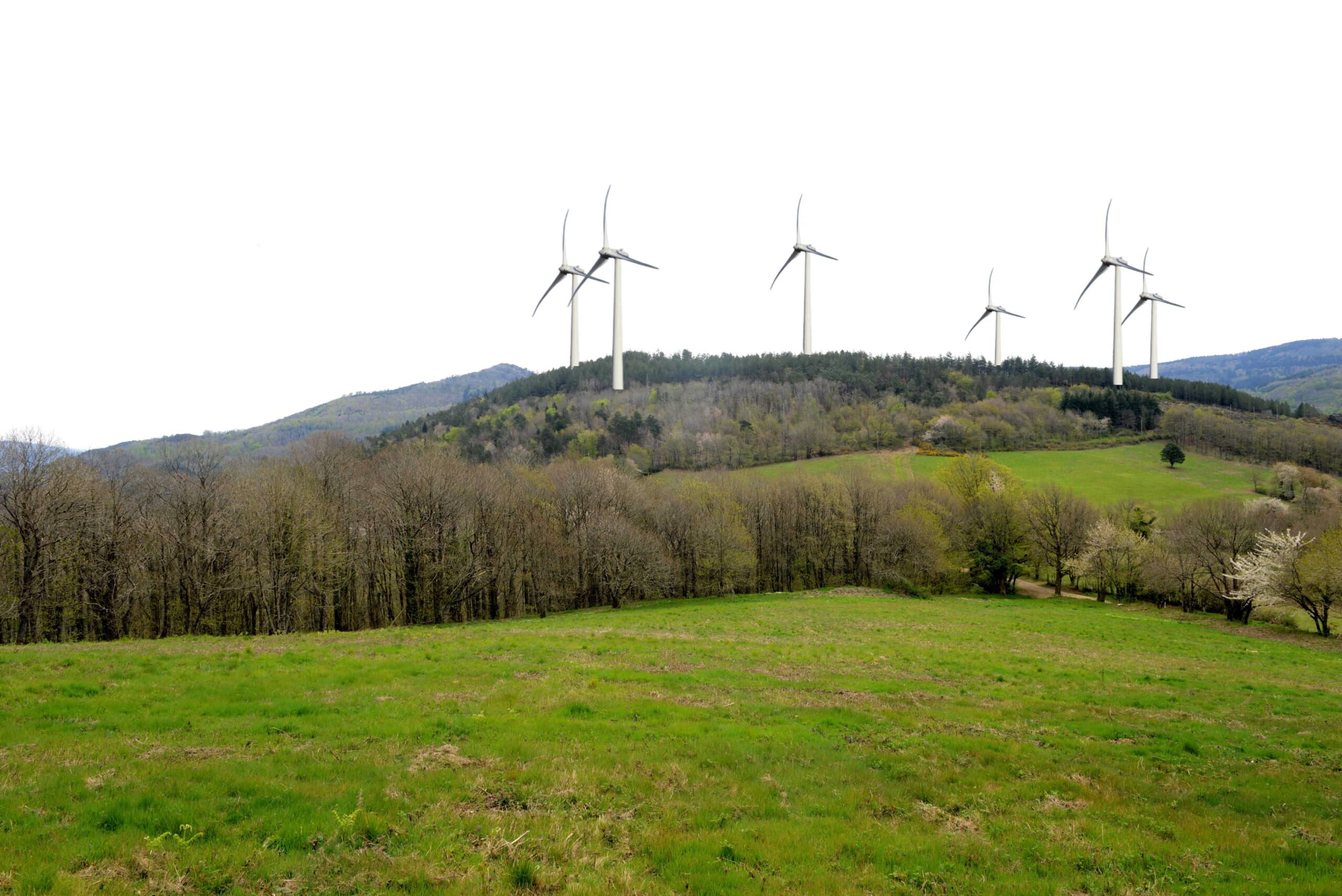 Simulattion du projet sur le site du lieu-dit Puech. Crédit : Protection somail&montagne noire