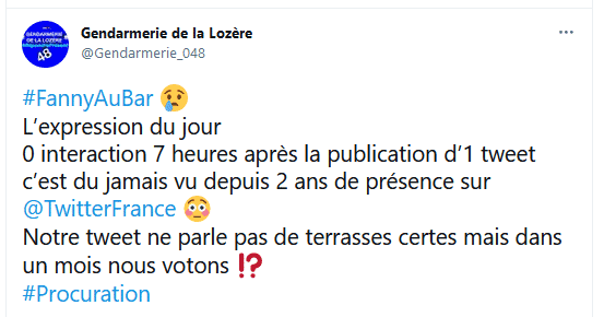 Lozère gendarmerie tweet