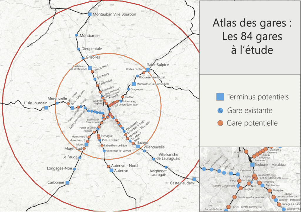gares RER toulousain