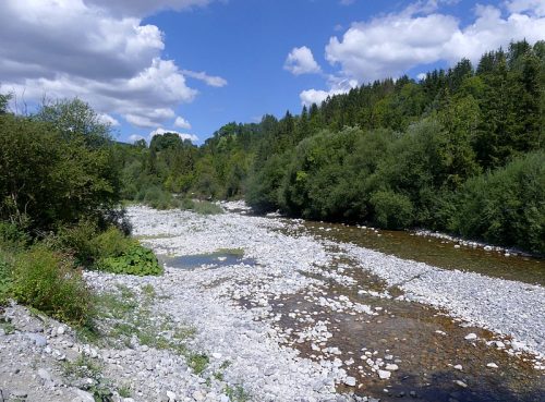 Le cours d'eau Le CHéran en étage durant l'été 2020. Florian Pepellin CC-BY-SA 4.0