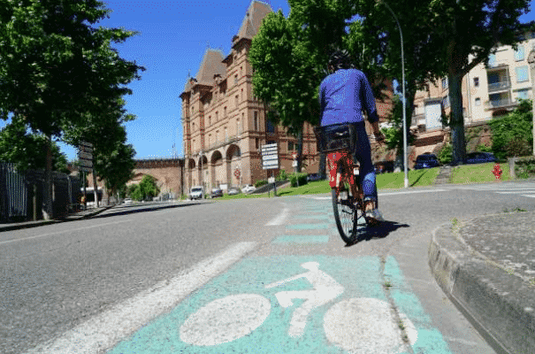 Piste cyclable à Montauban