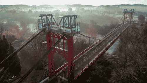 Le pont suspendu de Canet