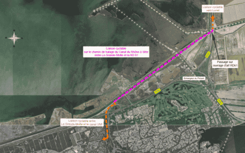 Les travaux sur la piste cyclable