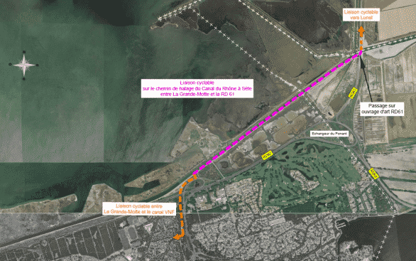 Les travaux sur la piste cyclable