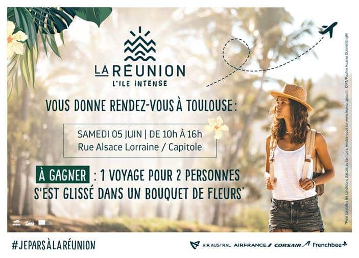 L’office du tourisme de La Réunion lance une opération inédite pour faire gagner un voyage pour « l’île intense », ce 5 juin, à Toulouse