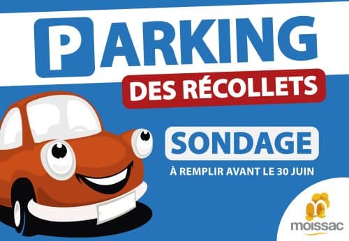 La mairie de Moissac lance une consultation pour son parking gratuit place des Récollets. ©Mairie de Moissac