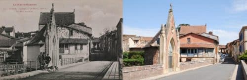 Rieux-Volvestre au début du XXe siècle et en 2020 : le conseil départemental de la Haute-Garonne met en ligne près de 1500 photos à comparer avec des cartes postales d'il y a 100 ans @Labouche frères/Voutzinnos