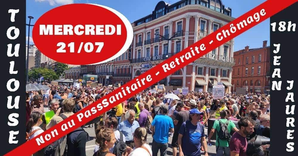 manifester pass sanitaire Toulouse