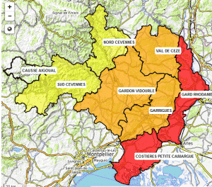 Gard rouge incendies