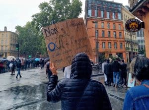 Ce samedi 18 septembre est le dixième samedi consécutif de manifestation contre le pass sanitaire et la vaccination contre la Covid-19 à Toulouse. Photo d'illustration : manifestation du 31 juillet. © Bryan Faham