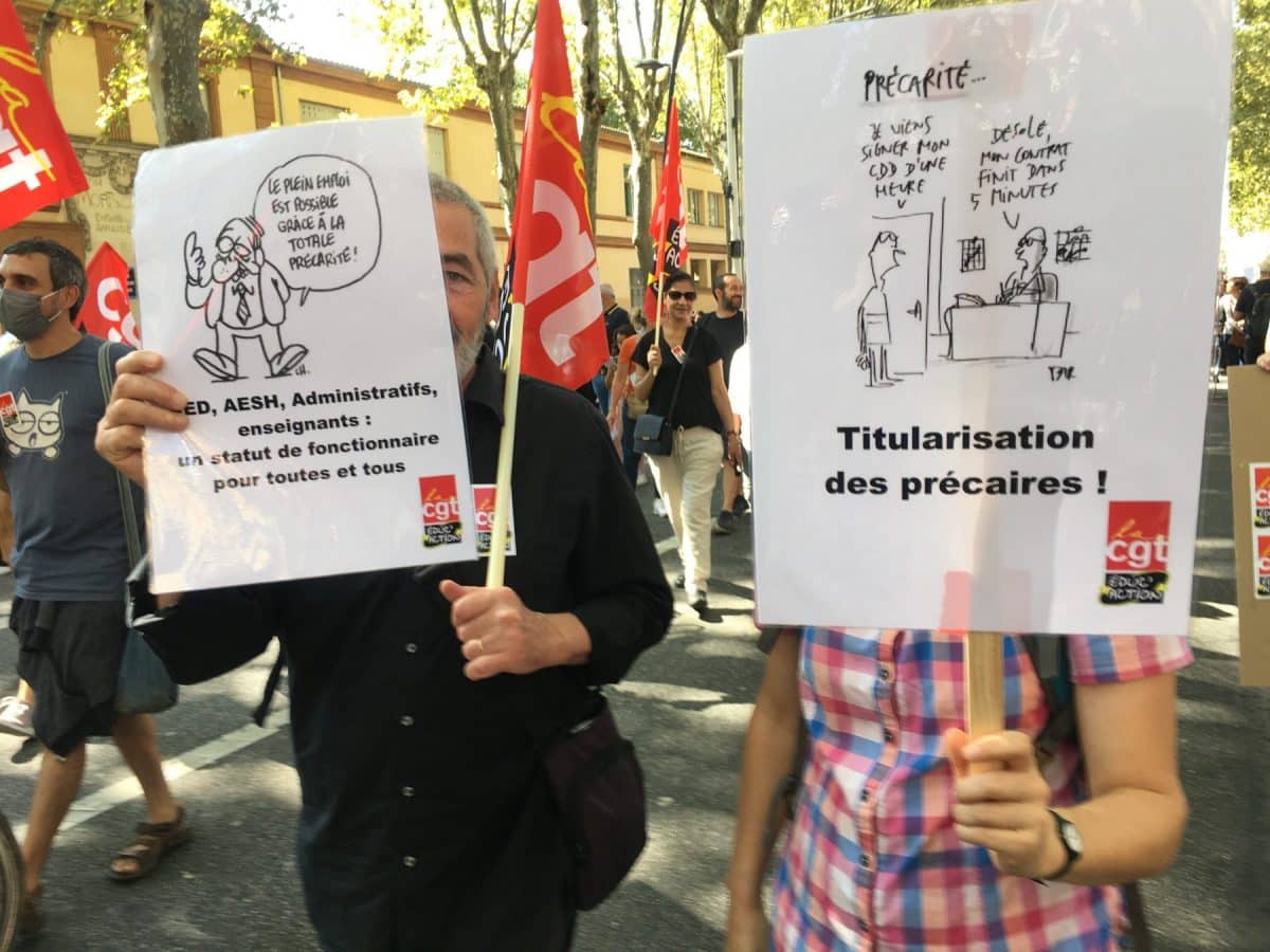 Les images de la manifestation des enseignants à Toulouse le 23 septembre 2021 @Philippe Salvador 12