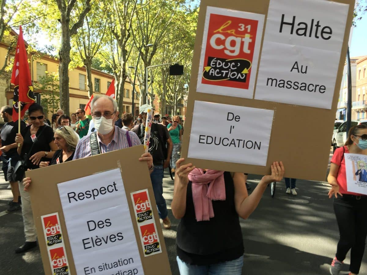 Les images de la manifestation des enseignants à Toulouse le 23 septembre 2021 @Philippe Salvador 11
