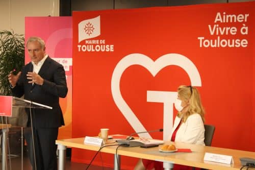 Lors de sa conférence de presse de rentrée, le maire de Toulouse Jean-Luc Moudenc a présenté la feuille de route politique qu'il compte suivre jusqu'à la fin de son mandat @Mairie de Toulouse